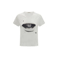 Weißes Baumwoll-T-Shirt