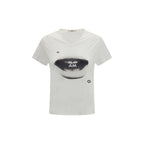 Weißes Baumwoll-T-Shirt