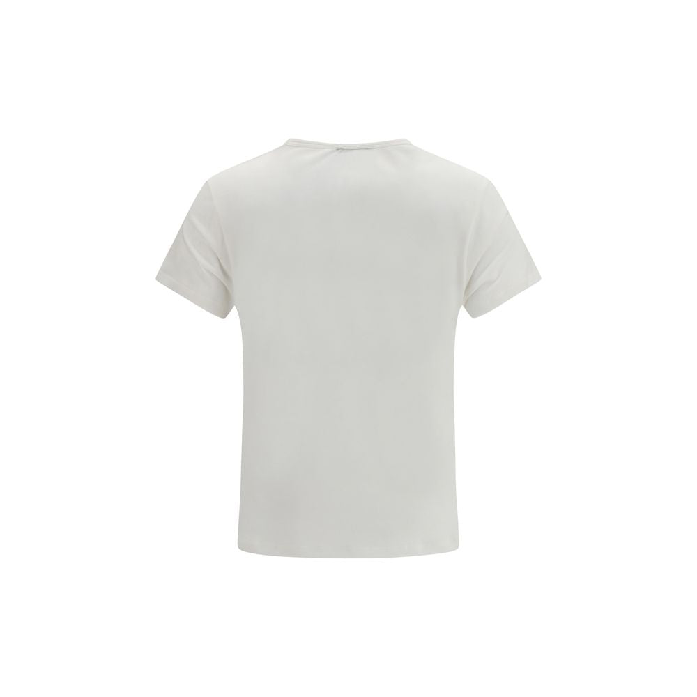 Weißes Baumwoll-T-Shirt