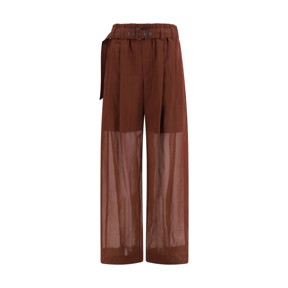 Braune Baumwollhose für die Freizeit