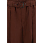 Braune Baumwollhose für die Freizeit
