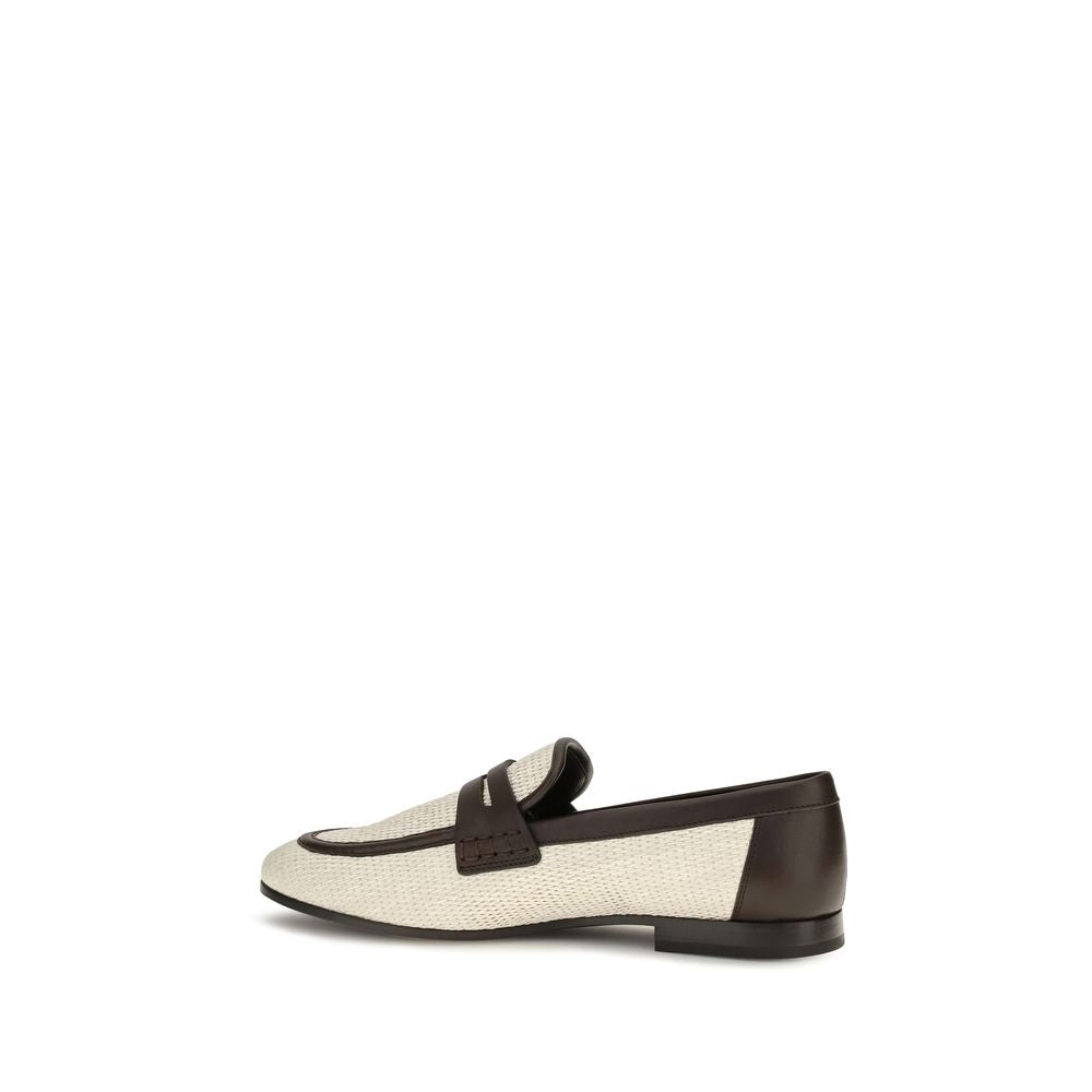 Beige Polyamid Slipper-Loafer