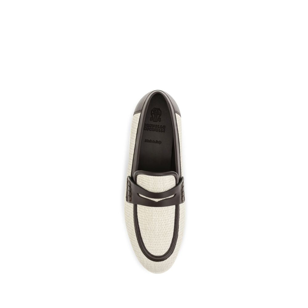 Beige Polyamid Slipper-Loafer
