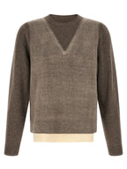 Brauner Cardigan aus reiner Schurwolle