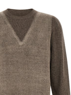Brauner Cardigan aus reiner Schurwolle