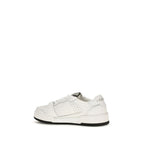 Weiße Kalbsleder Bos Taurus Athletic Sneaker Fendi