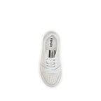 Weiße Kalbsleder Bos Taurus Athletic Sneaker Fendi