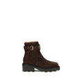 Braune Ankle Boots aus Kalbsleder Bos Taurus
