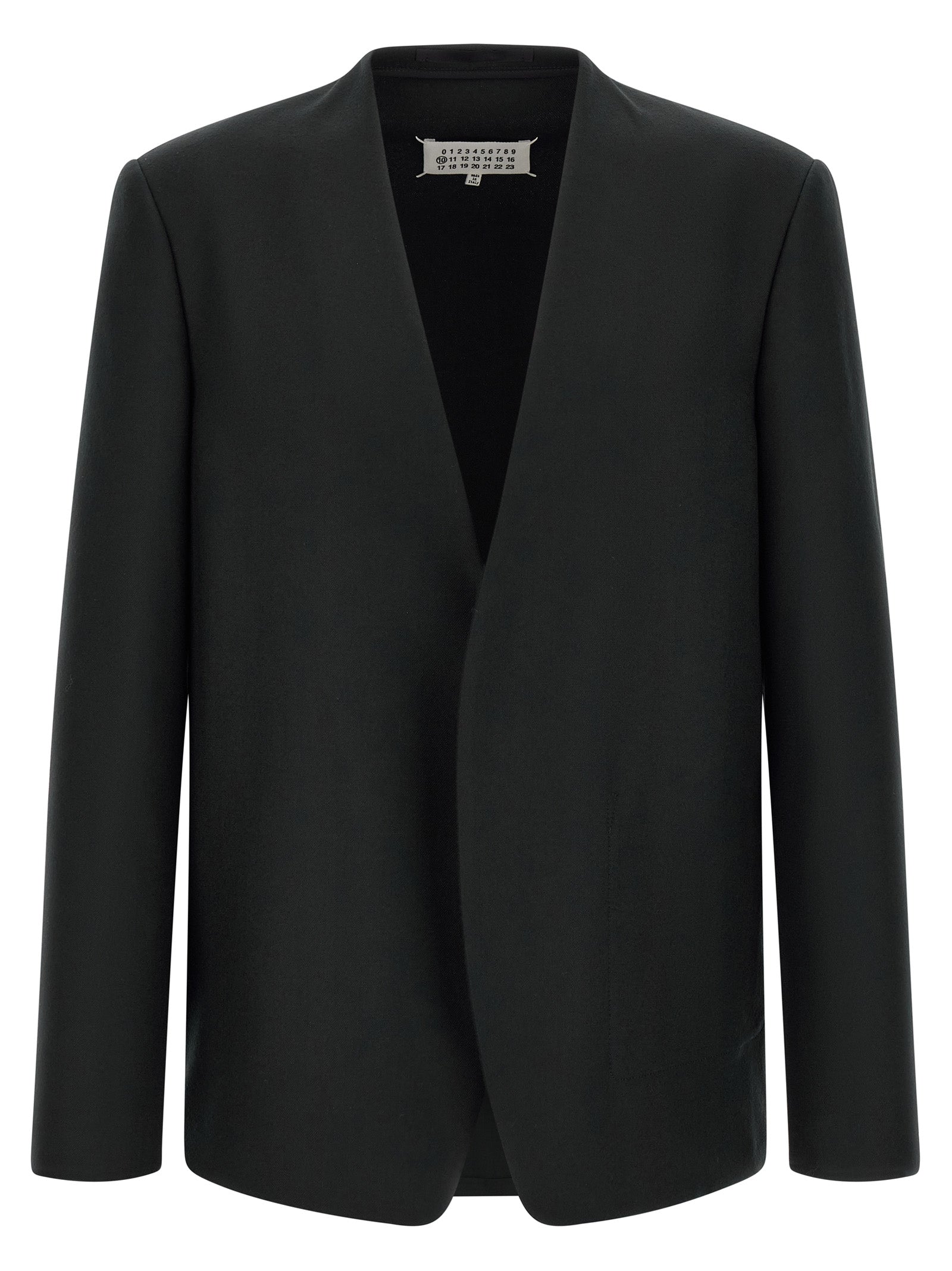 Schwarzer Blazer aus reiner Schurwolle Maison Margiela