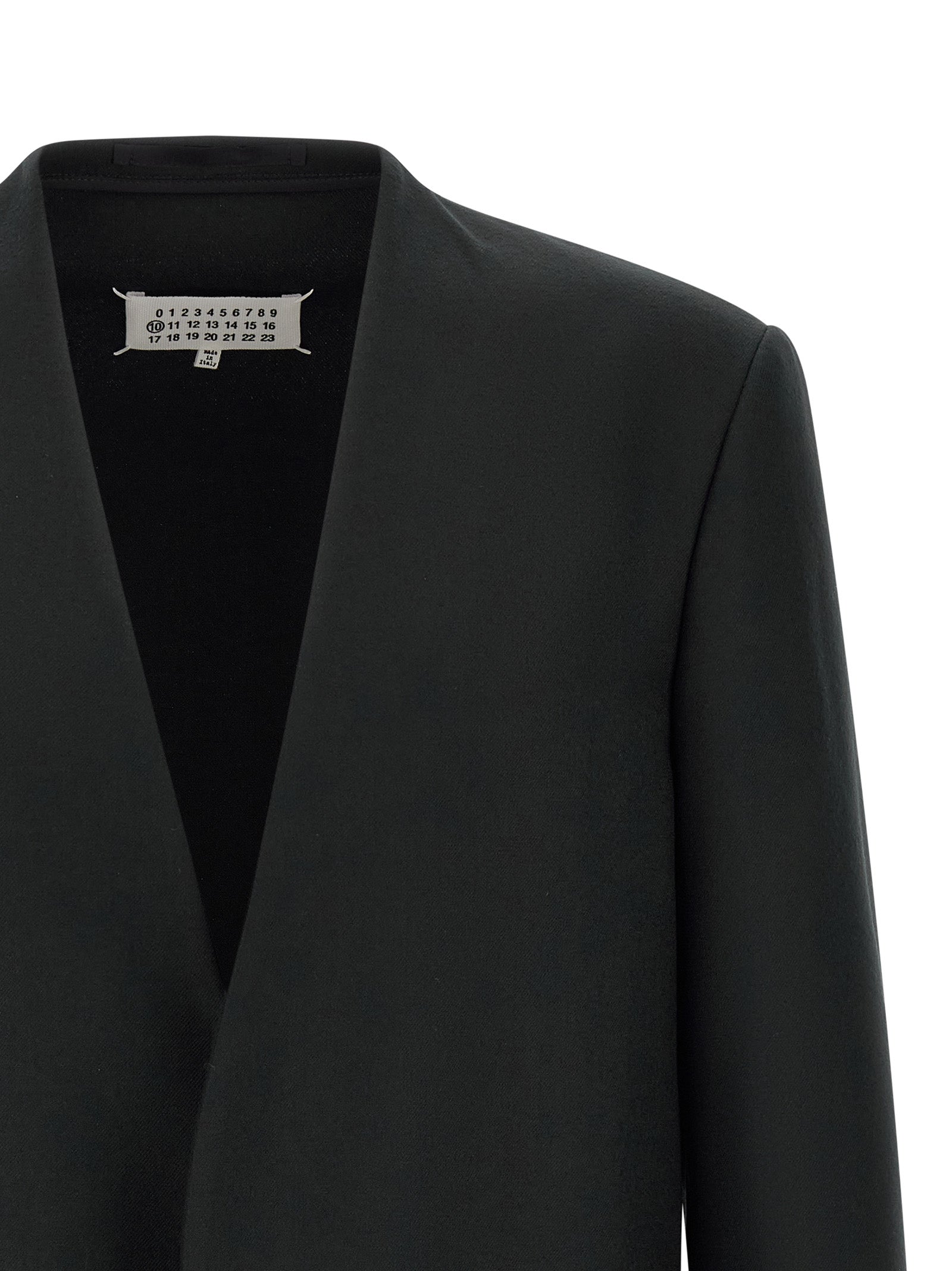 Schwarzer Blazer aus reiner Schurwolle Maison Margiela