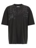 Schwarzes Langarm-T-Shirt aus Baumwolle