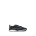Blaue Sneaker aus Wildleder