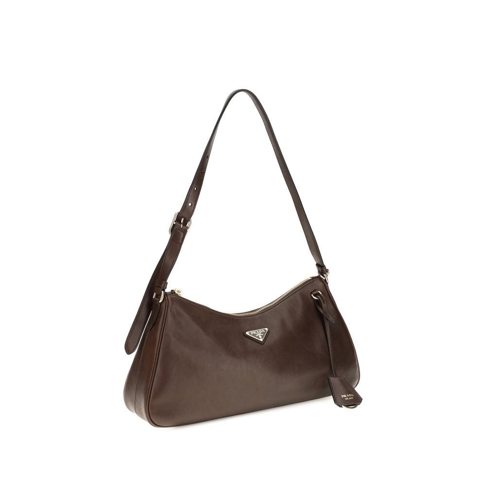 Braune Kalbsleder Bos Taurus Schultertasche