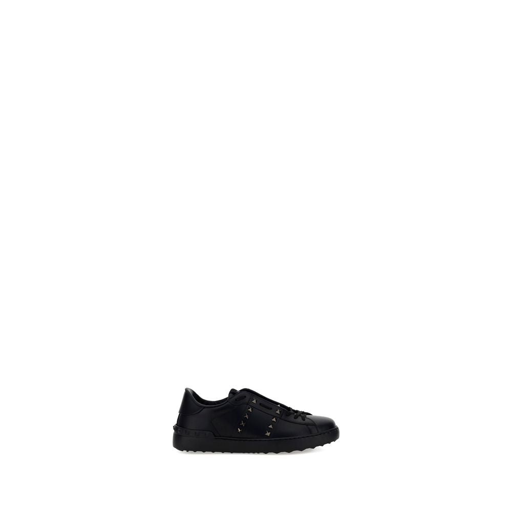 Schwarze Bos Taurus Kalbsleder Sneaker
