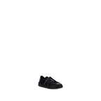 Schwarze Bos Taurus Kalbsleder Sneaker