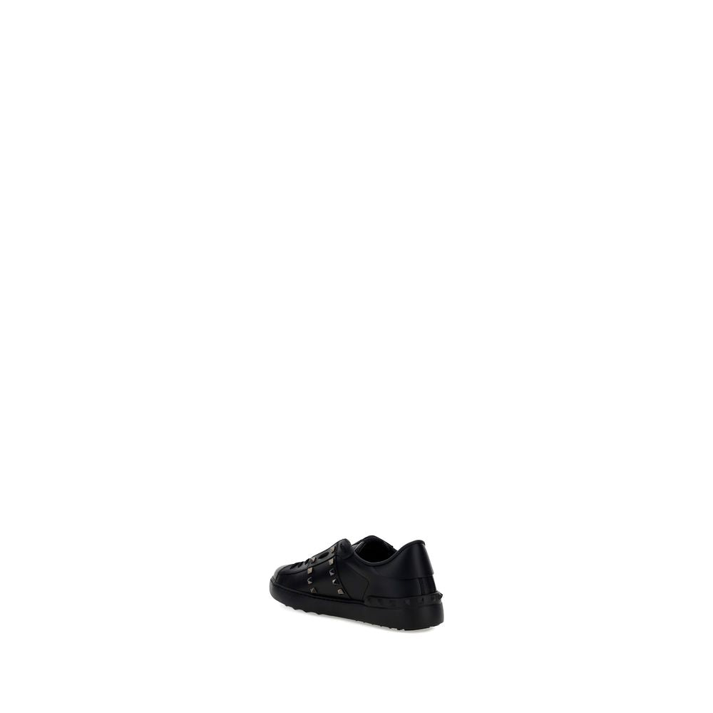 Schwarze Bos Taurus Kalbsleder Sneaker