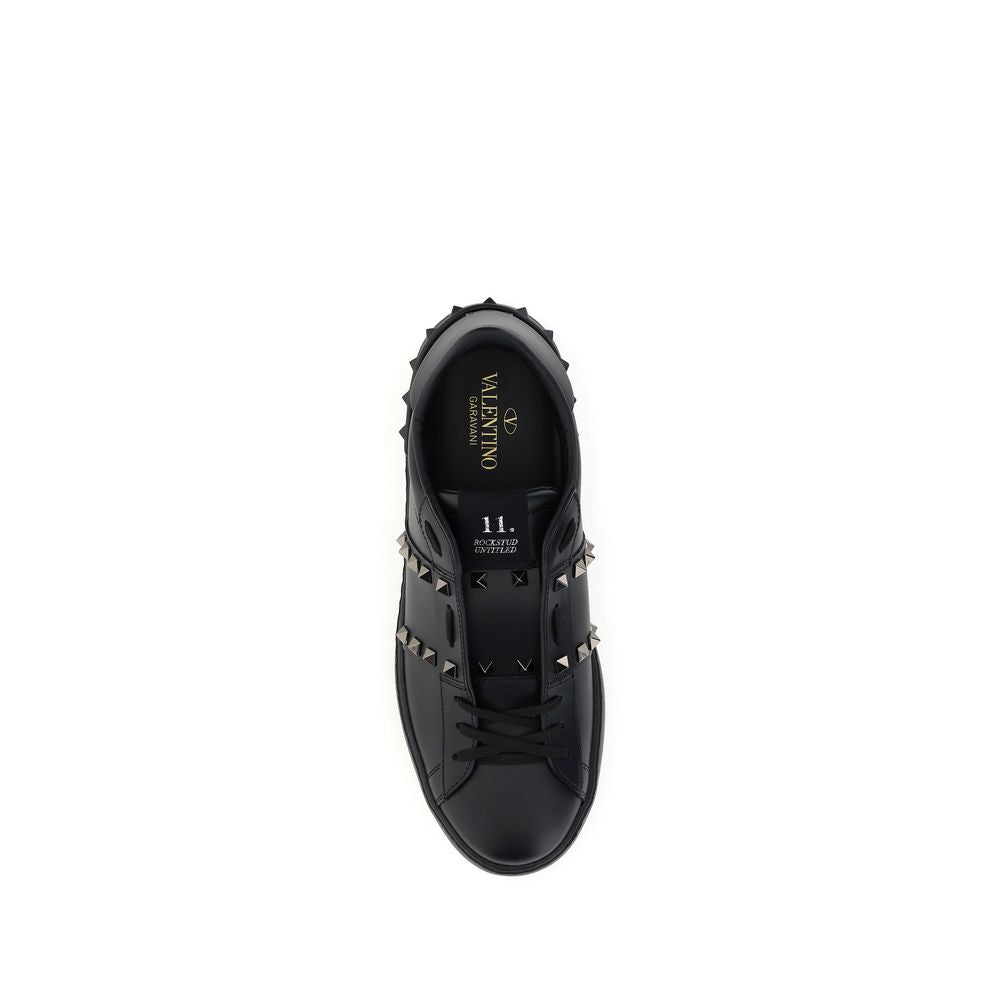 Schwarze Bos Taurus Kalbsleder Sneaker