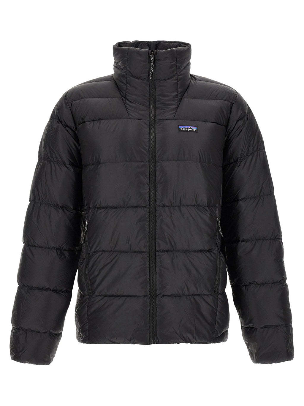 Schwarze Nylon-Jacke in voller Länge PATAGONIA