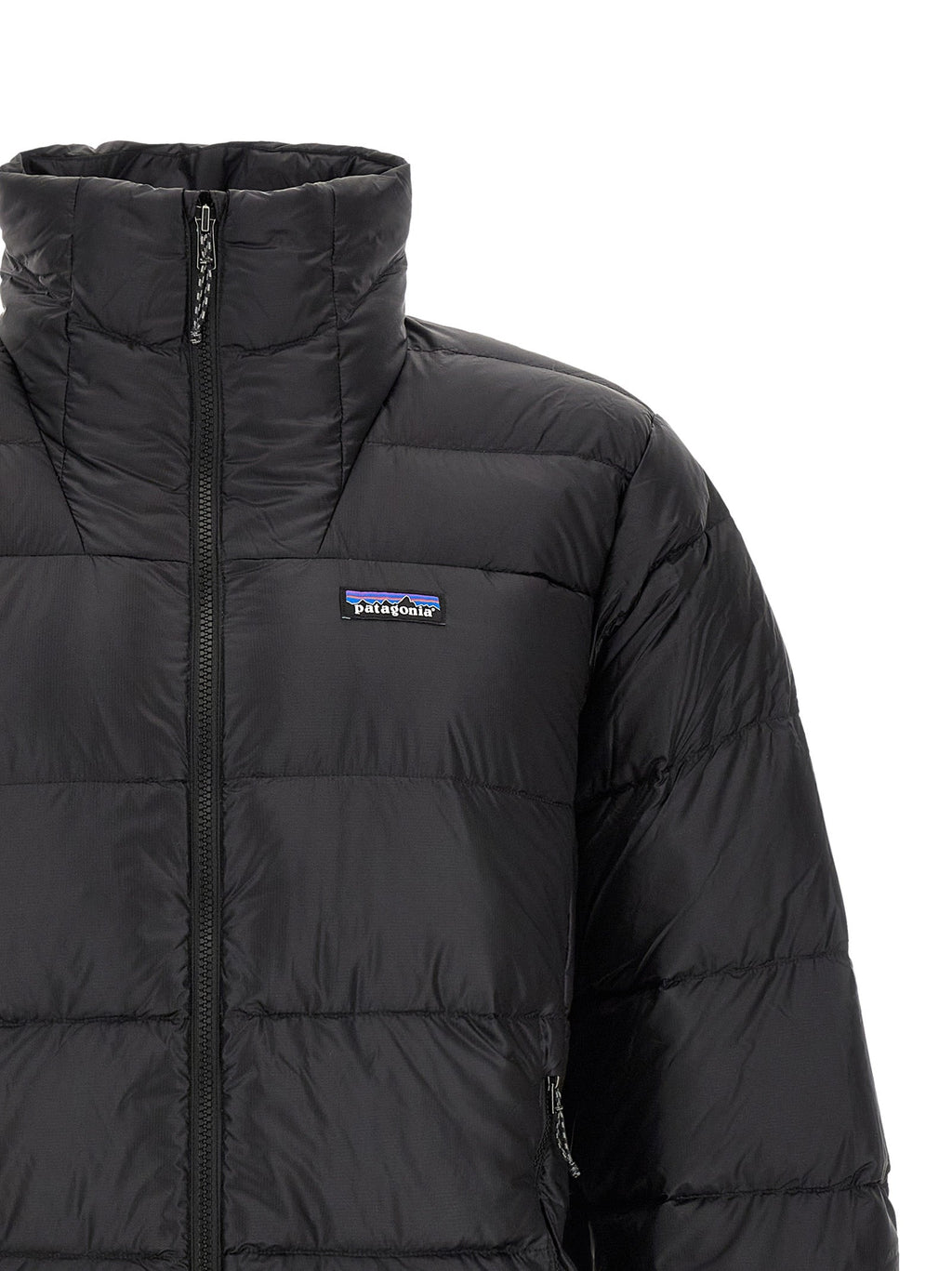 Schwarze Nylon-Jacke in voller Länge PATAGONIA