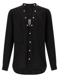 Schwarze Baumwollbluse
