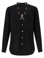 Schwarze Baumwollbluse