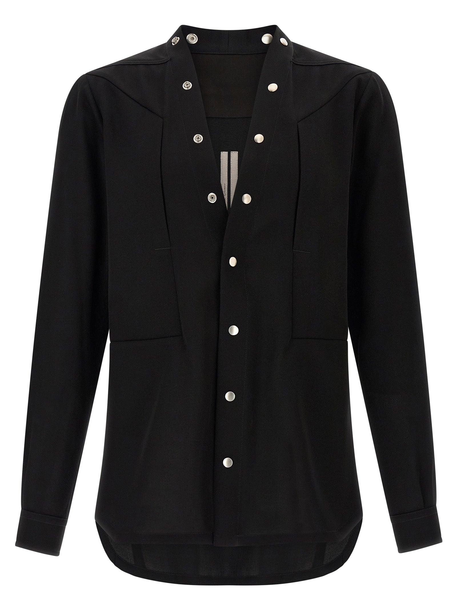 Schwarze Baumwollbluse