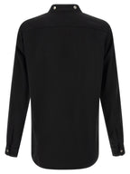 Schwarze Baumwollbluse