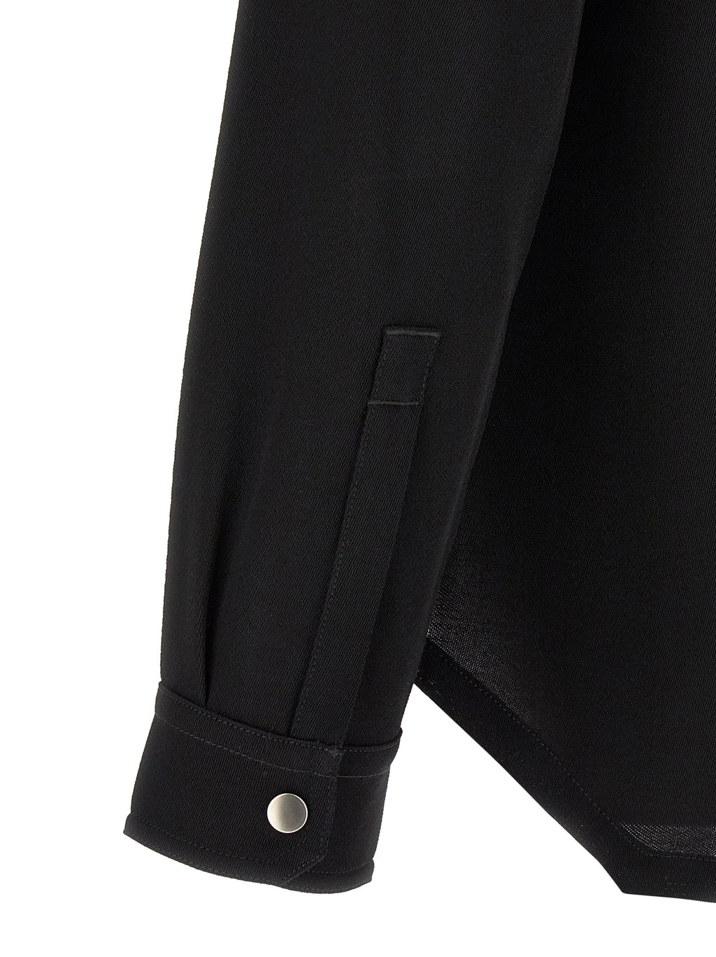 Schwarze Baumwollbluse