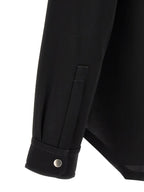 Schwarze Baumwollbluse