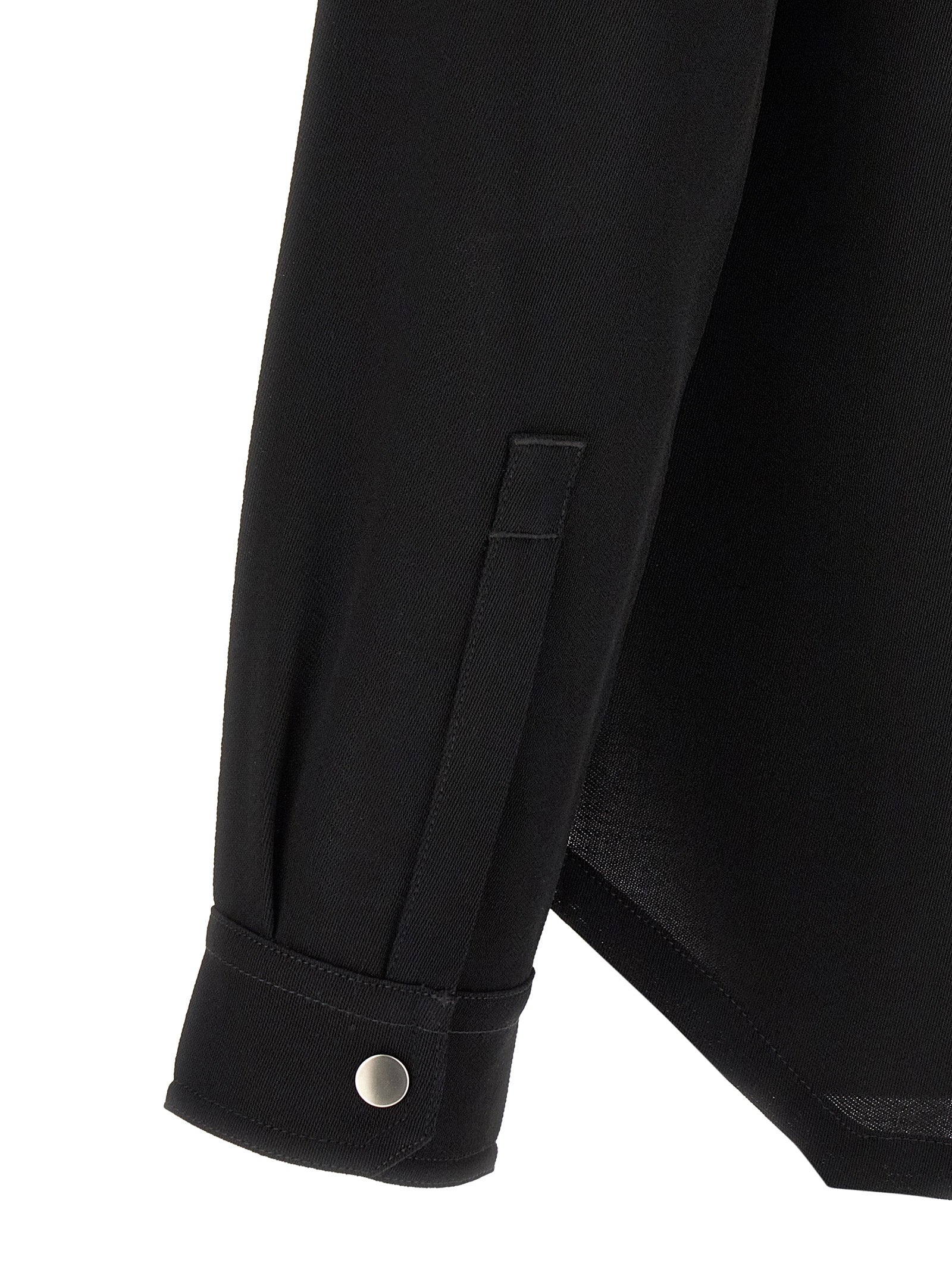Schwarze Baumwollbluse