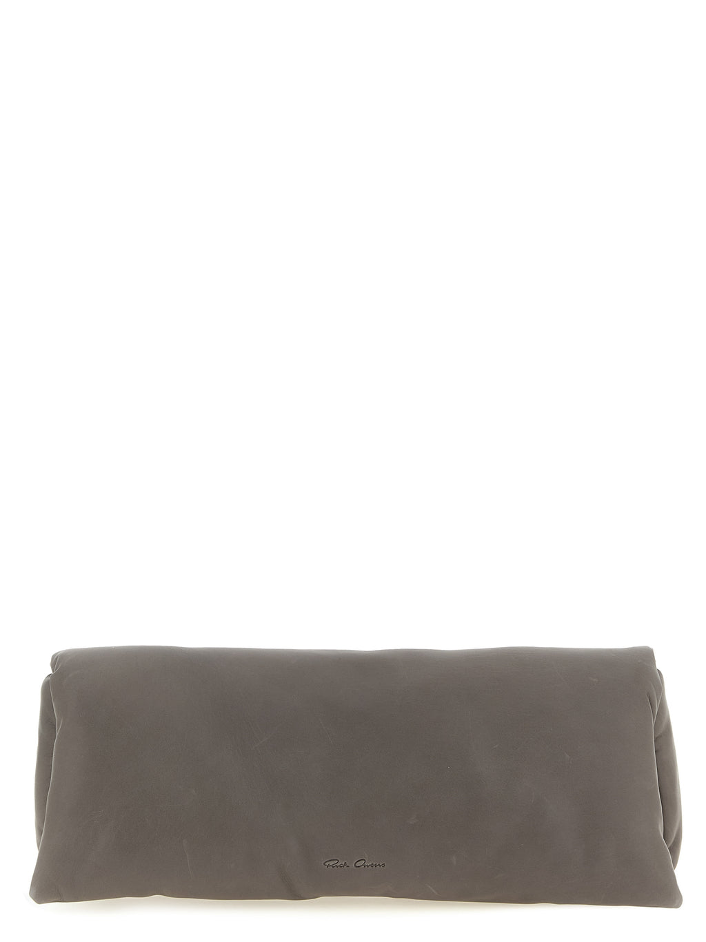 Graue Clutch aus Kalbsleder