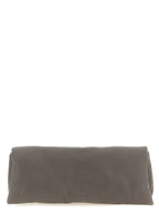 Graue Clutch aus Kalbsleder