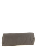 Graue Clutch aus Kalbsleder