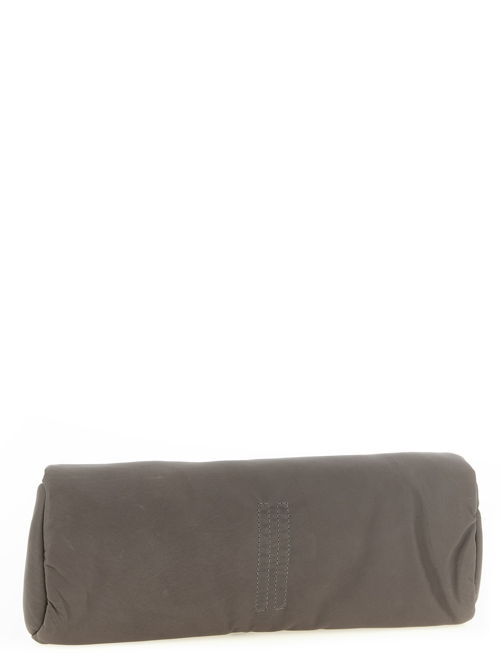 Graue Clutch aus Kalbsleder