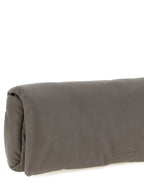 Graue Clutch aus Kalbsleder