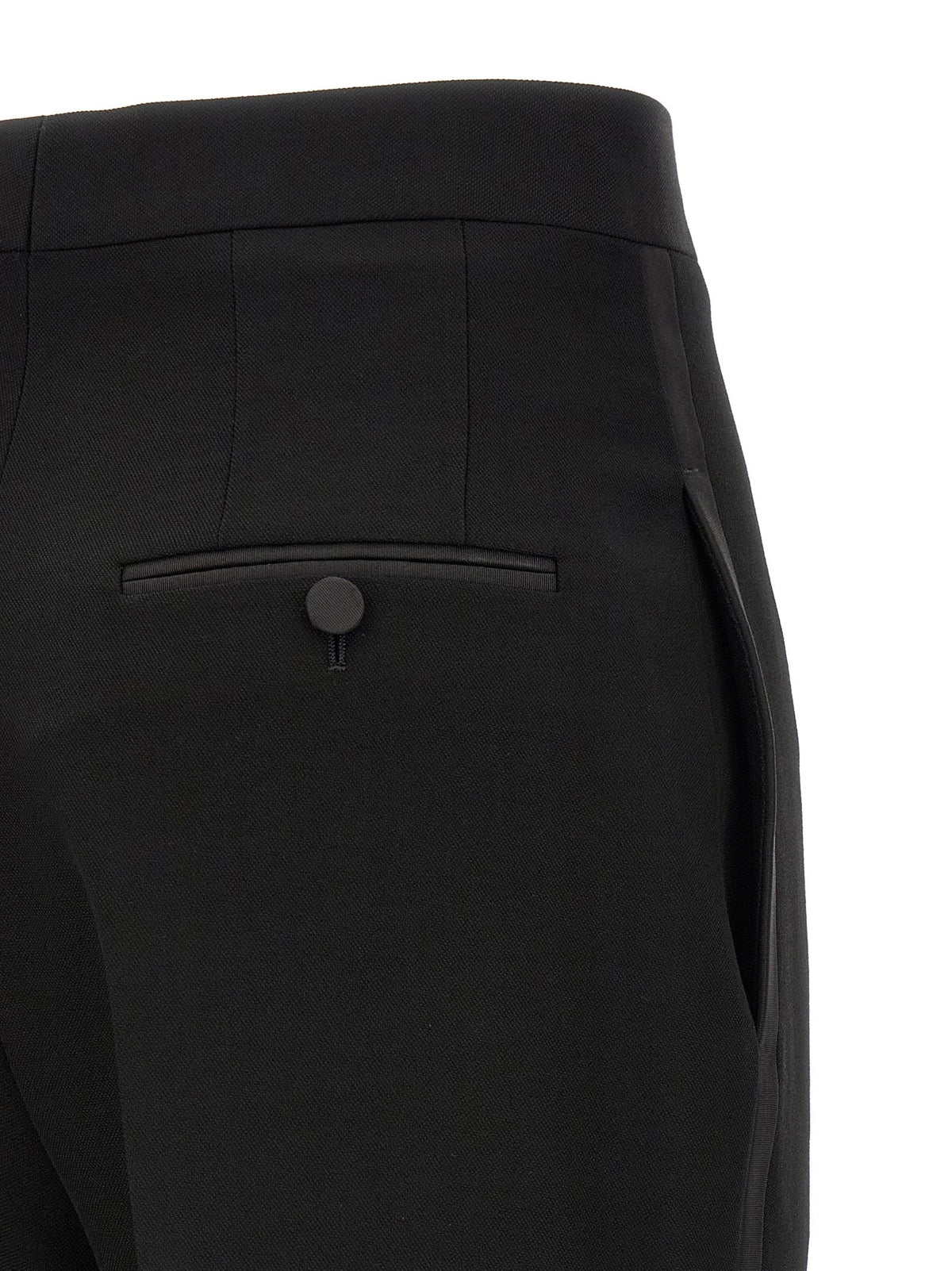 Schwarze Wollhose Tom Ford