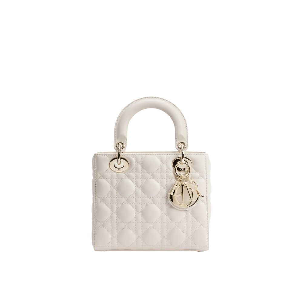 Dior Weiße Handtasche aus Lammleder