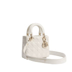 Dior Weiße Handtasche aus Lammleder