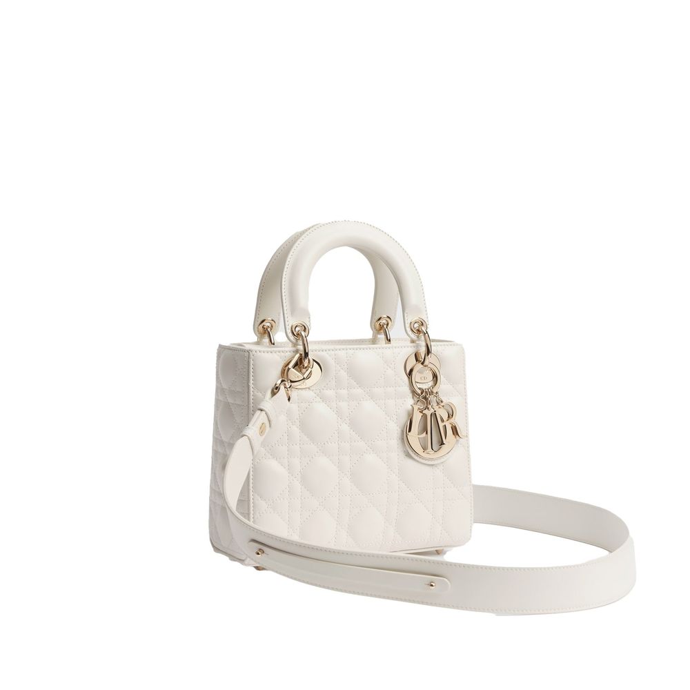 Dior Weiße Handtasche aus Lammleder