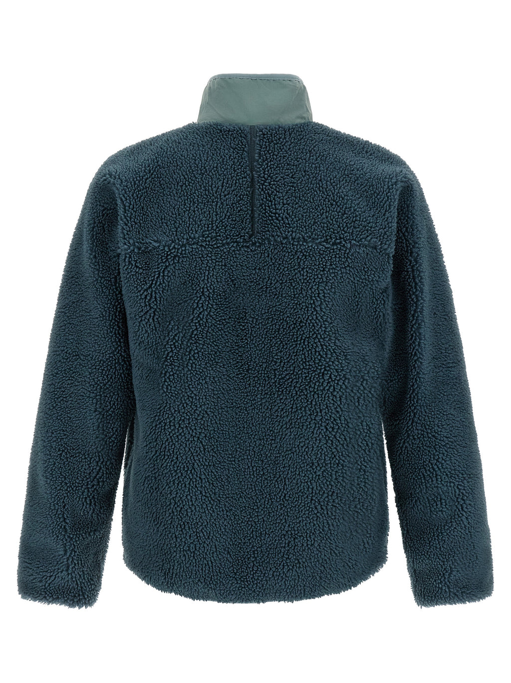 Blaue Polyesterkleidung