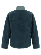 Blaue Polyesterkleidung