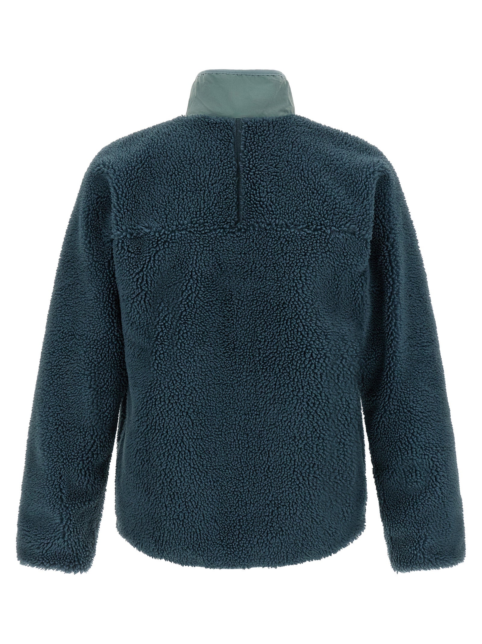 Blaue Polyesterkleidung
