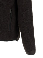 Schwarze Polyester-Jacke in voller Länge