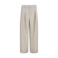 Beige Woll Oves Aries Hose Brunello Cucinelli