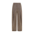 Braune Hose aus Ovis Aries Wolle Aries Brunello Cucinelli