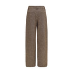 Braune Hose aus Ovis Aries Wolle Aries Brunello Cucinelli