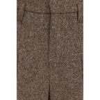 Braune Hose aus Ovis Aries Wolle Aries Brunello Cucinelli