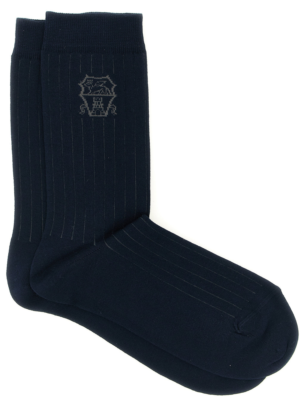 Blaue Baumwollsocken