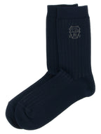 Blaue Baumwollsocken