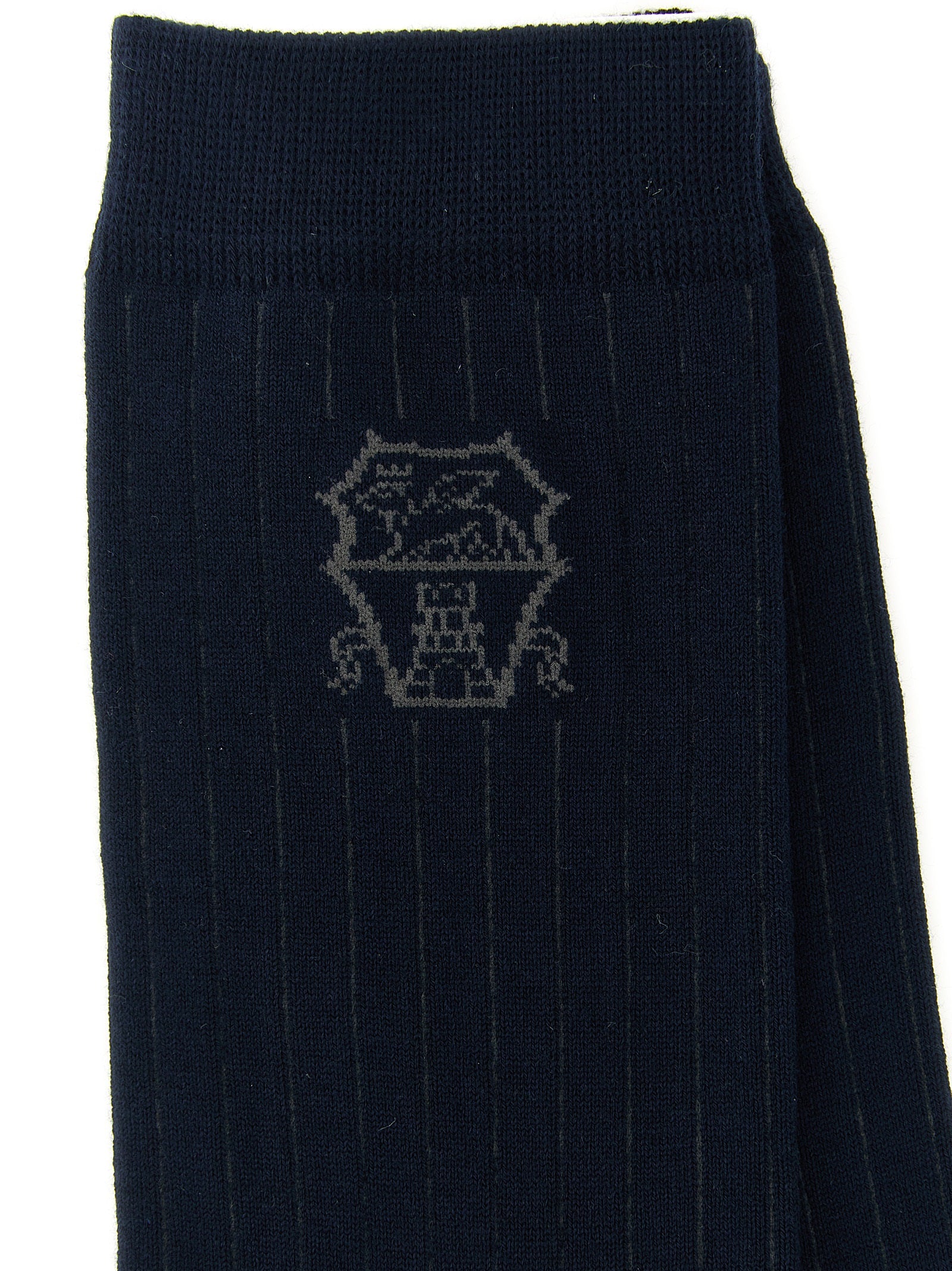 Blaue Baumwollsocken